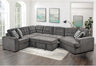 149'' Oversized Large Sectional Sleeper Sofa with Pull Out Bed & Cuddler | 7-Seater L-Shaped Sectional Couch with Chaise Lounge