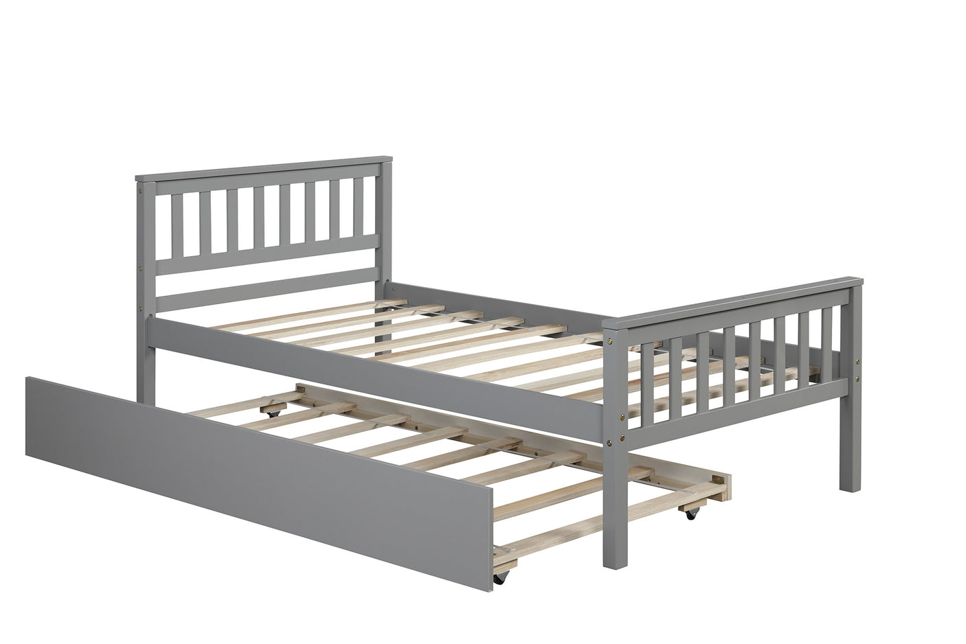 Twin Platform Bed with Trundle