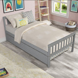 Twin Platform Bed with Trundle