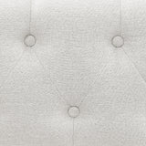 Modern Linen Upholstered Daybed with Double Drawers