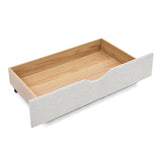 Modern Linen Upholstered Daybed with Double Drawers