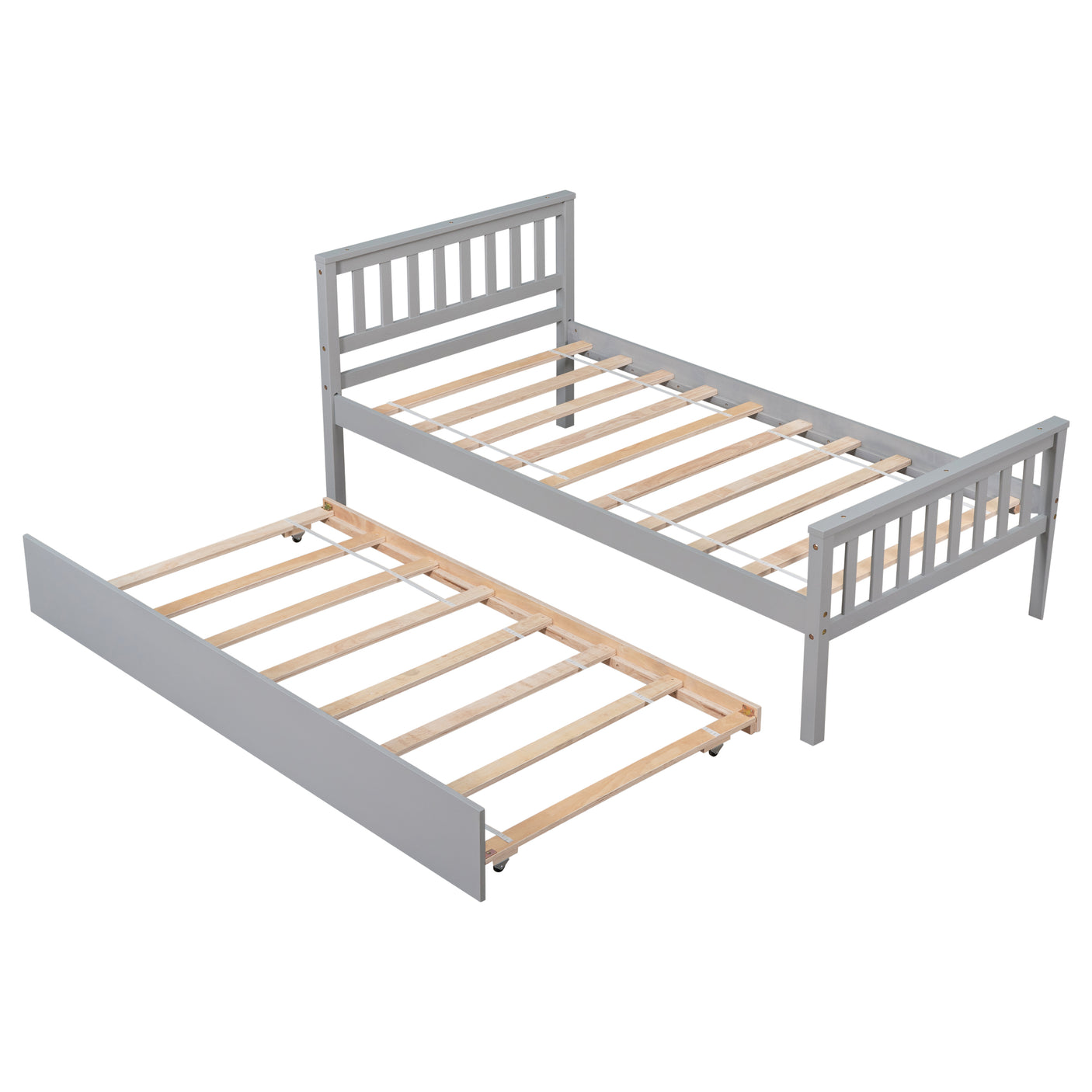 Twin Platform Bed with Trundle