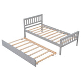 Twin Platform Bed with Trundle