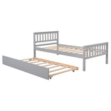 Twin Platform Bed with Trundle