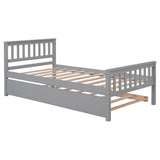 Twin Platform Bed with Trundle
