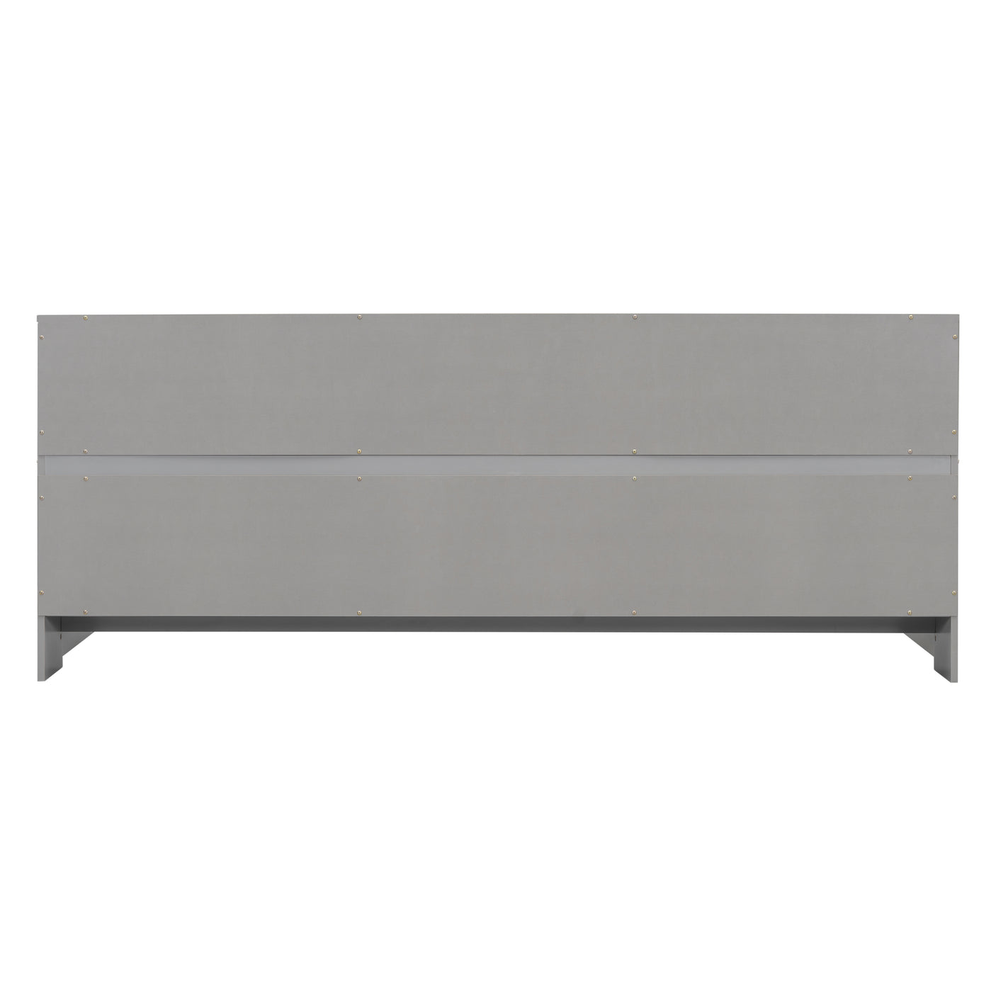 Wood Bed Frame with Bookcase & Shelves