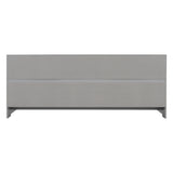 Wood Bed Frame with Bookcase & Shelves