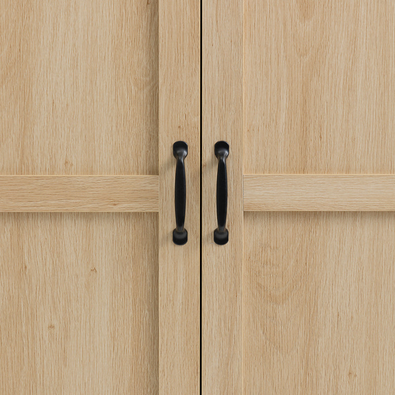 71" Modern Wooden Armoire Wardrobe Closet with Drawers & Shelves