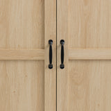 71" Modern Wooden Armoire Wardrobe Closet with Drawers & Shelves