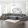 149'' L-Shaped Sectional Sleeper Sofa with Dual Pull-Out Beds, Cuddler & Chaise