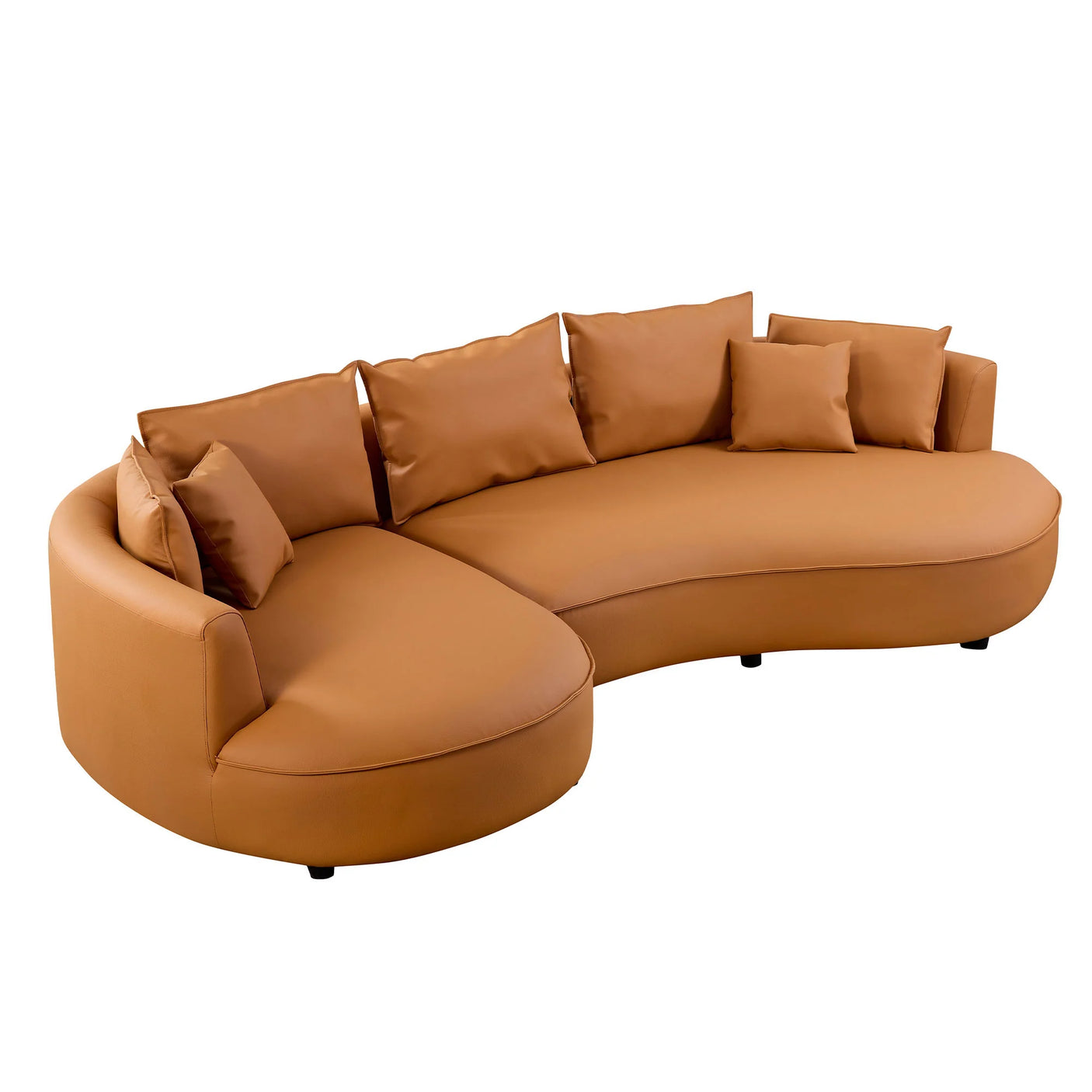 Mareno Leather Sectional Sofa