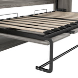 Twin Size Murphy Bed with 3 Drawers and LED Light