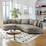 Mareno Leather Sectional Sofa