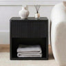 Large Modern Nightstand with Small Built-in Drawers