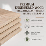 Yechen Solid Oak Platform Bed Frame | Dovetail Joinery, Wooden Slats, No Box Spring Needed