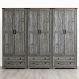 YECHEN 71" Modern Armoire Wardrobe: All-in-One Storage with 2 Drawers & Adjustable Shelves