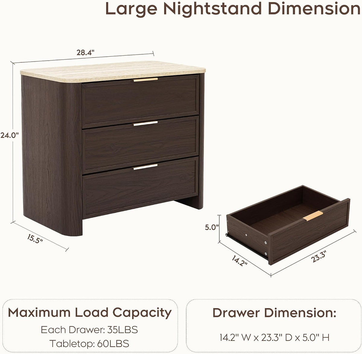 3_Drawer_Nightstand_with_Faux_Marble_Top Walnut size