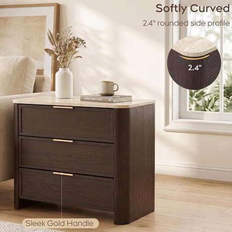 3_Drawer_Nightstand_with_Faux_Marble_Top_ soft curved