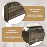 Farmhouse Queen Size Bed Frame with 4 Storage Drawers