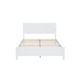 Farmhouse Bed Frame with LED Lights & Charging Station | Solid Pine Wood | Queen & King