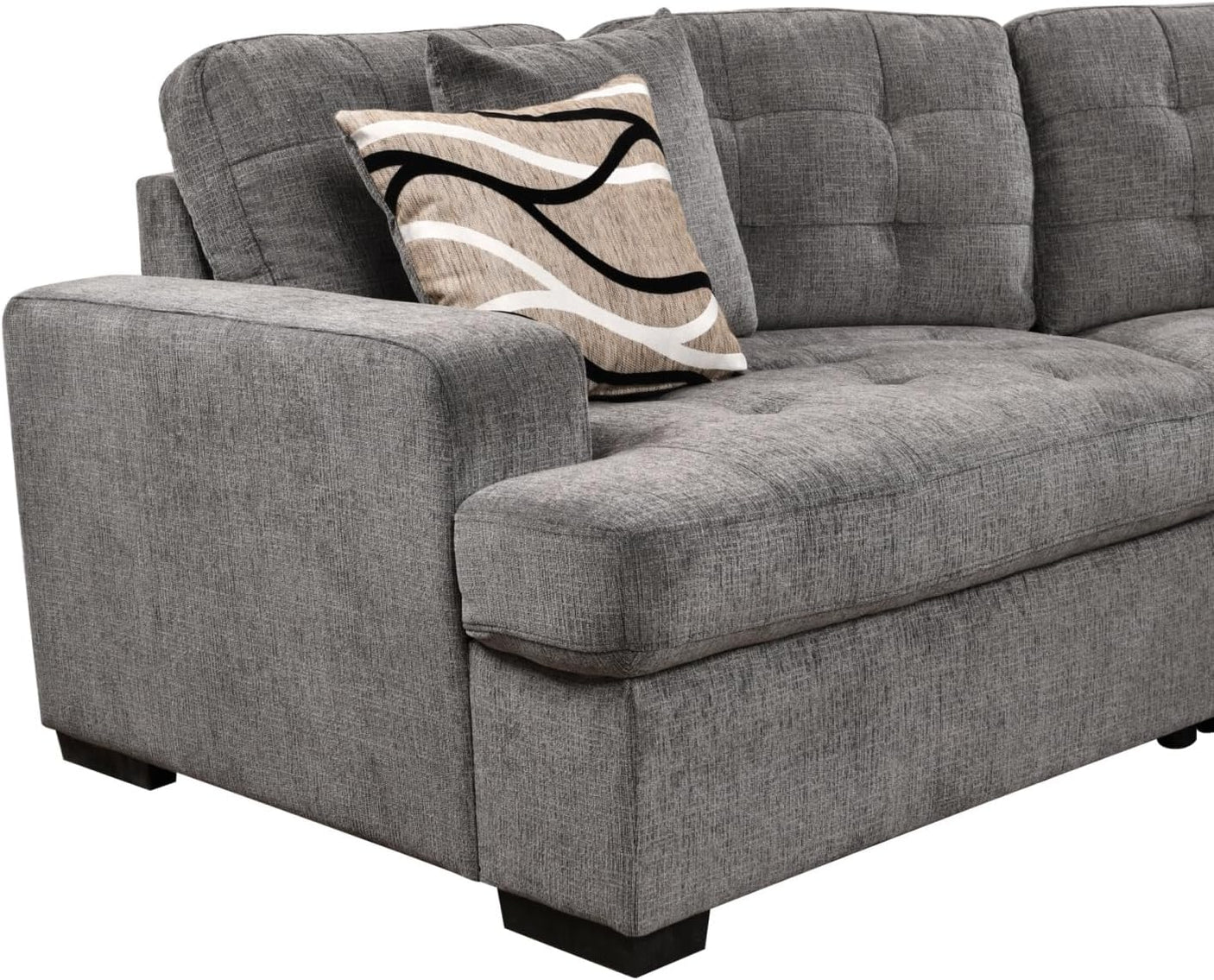 149'' Oversized Large Sectional Sleeper Sofa with Pull Out Bed & Cuddler | 7-Seater L-Shaped Sectional Couch with Chaise Lounge