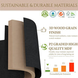 Yechen 67" Fluted Black Armoire Wardrobe with Doors & Drawer - Modern Wood Closet Cabinet