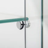 2-Tier Tempered Glass Display Cabinet with Bluetooth LED Light | Music Sync, Motion Sensor & Lockable Casters