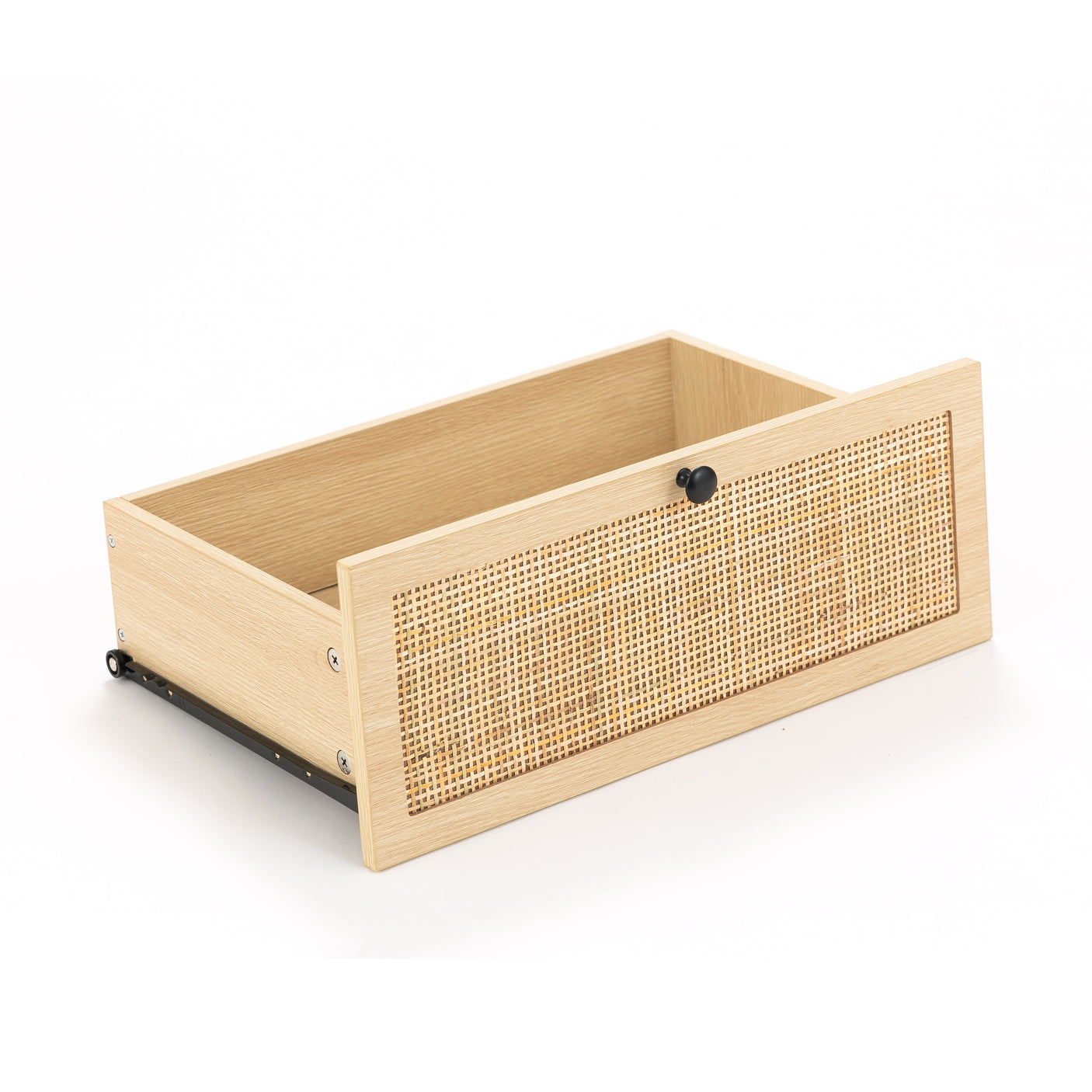 59" Natural Rattan 9 Drawer Dresser - Handwoven Rattan Storage Cabinet