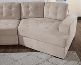 149'' Oversized Large Sectional Sleeper Sofa with Pull Out Bed & Cuddler | 7-Seater L-Shaped Sectional Couch with Chaise Lounge