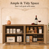 31.5" Modern Buffet Cabinet  With Storage