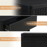 Large Modern Nightstand with Small Built-in Drawers