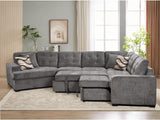 149'' Oversized Large Sectional Sleeper Sofa with Pull Out Bed & Cuddler | 7-Seater L-Shaped Sectional Couch with Chaise Lounge
