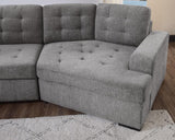 149'' Oversized Large Sectional Sleeper Sofa with Pull Out Bed & Cuddler | 7-Seater L-Shaped Sectional Couch with Chaise Lounge