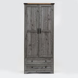 71" Modern Wooden Armoire Wardrobe Closet with Drawers & Shelves