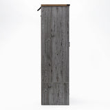 71" Modern Wooden Armoire Wardrobe Closet with Drawers & Shelves