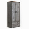 71" Modern Wooden Armoire Wardrobe Closet with Drawers & Shelves