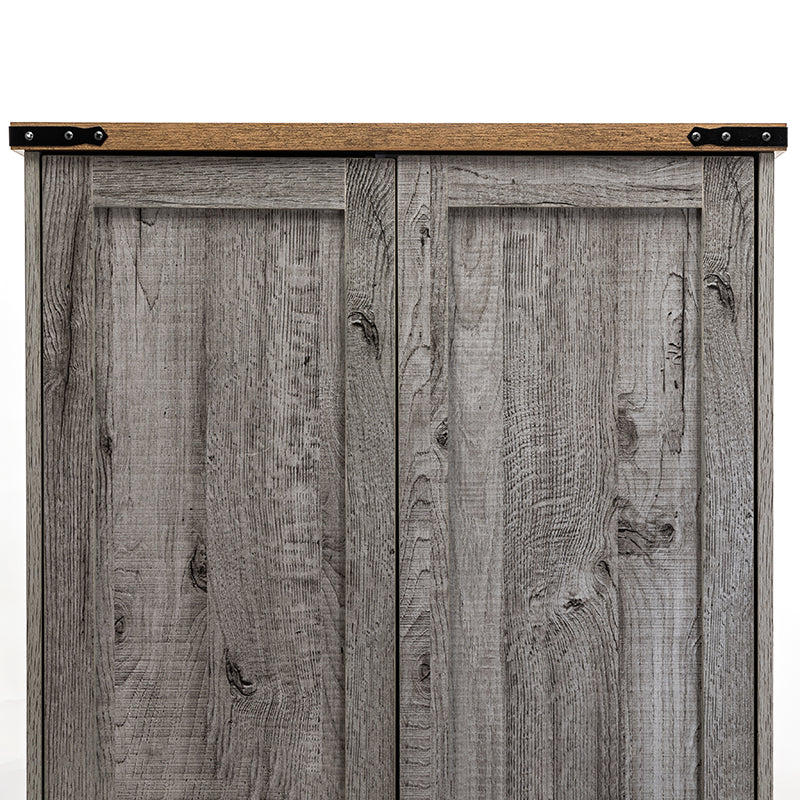 71" Modern Wooden Armoire Wardrobe Closet with Drawers & Shelves