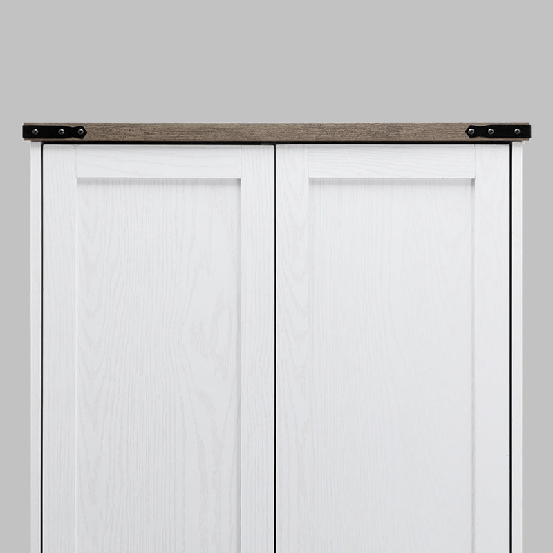 71" Modern Wooden Armoire Wardrobe Closet with Drawers & Shelves