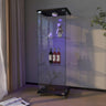 YECHEN Glass Display Cabinet with LED Lights | Tempered Glass Curio Cabinet