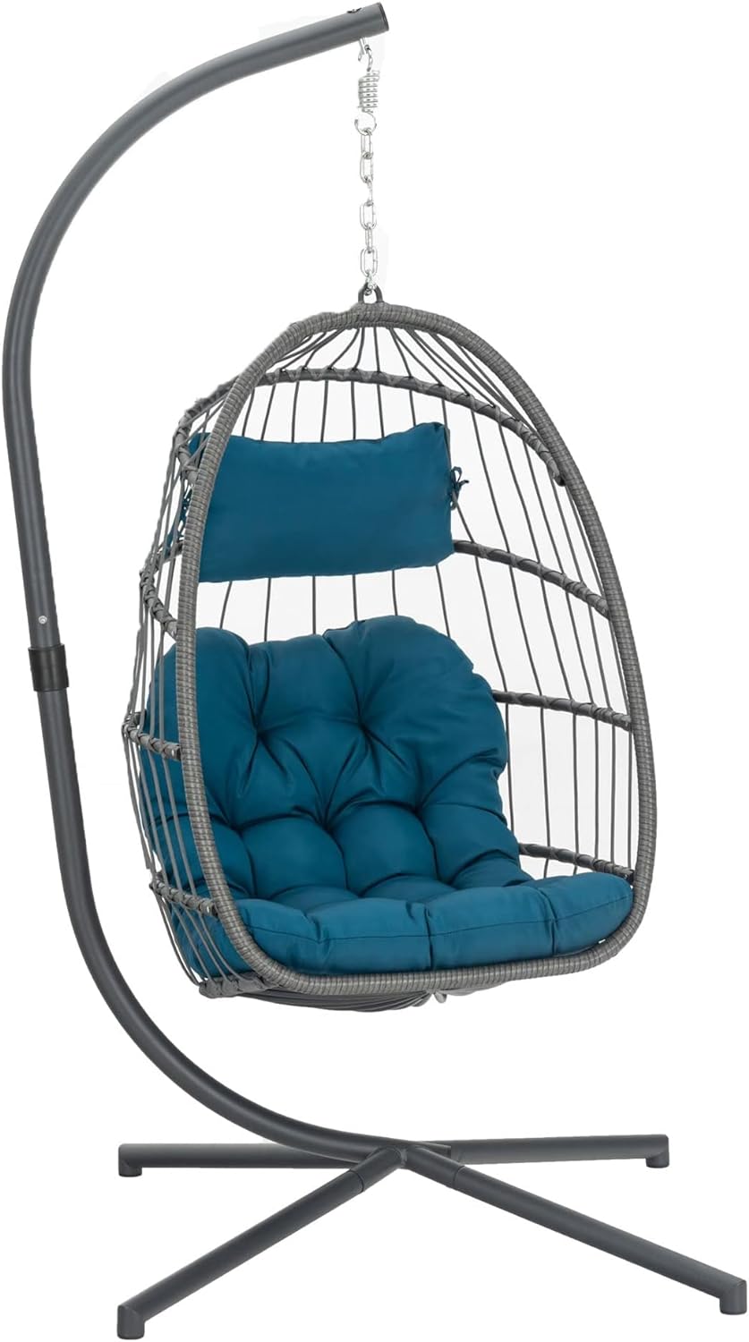 Outdoor Hammock Egg Hanging Chair with Cushion