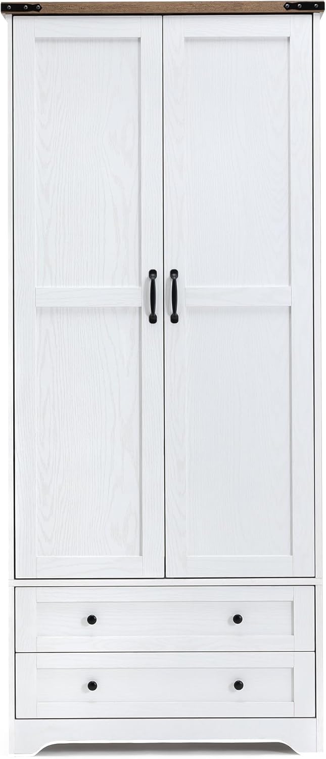 71" Modern Wooden Armoire Wardrobe Closet