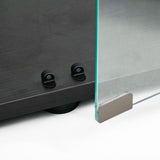 YECHEN 65" Smart Glass Display Cabinet | Bluetooth LED Lights, Music Sync & Swivel Casters – 4-Tier Curio Cabinet