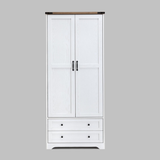 71" Modern Wooden Armoire Wardrobe Closet with Drawers & Shelves