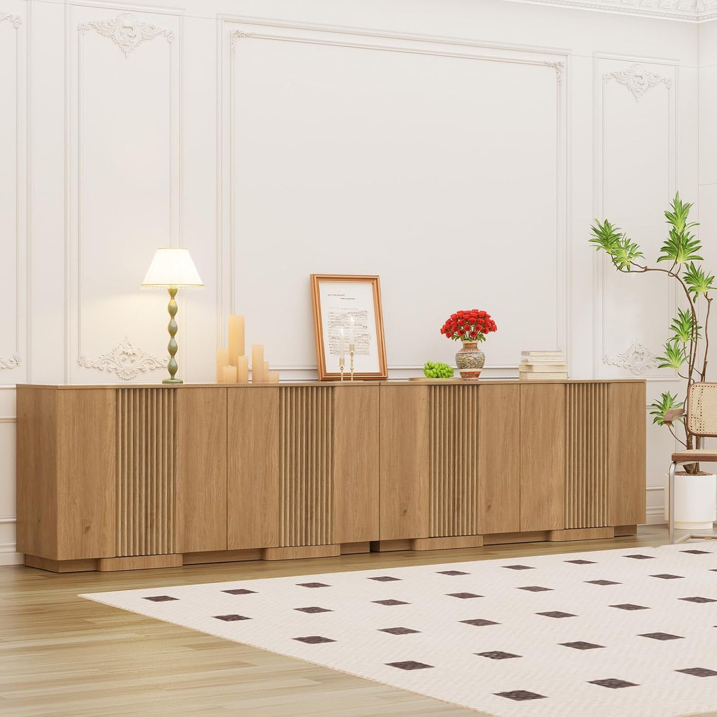 31.5" Modern Buffet Cabinet  With Storage