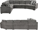 149'' Oversized Large Sectional Sleeper Sofa with Pull Out Bed & Cuddler | 7-Seater L-Shaped Sectional Couch with Chaise Lounge
