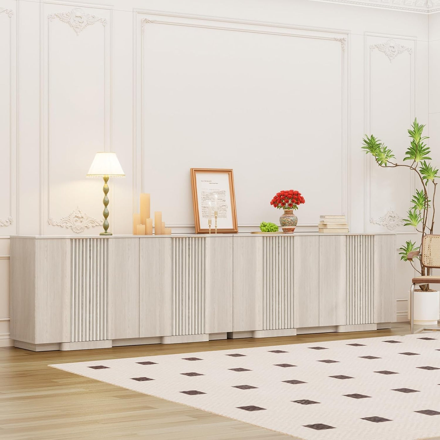 31.5" Modern Buffet Cabinet  With Storage