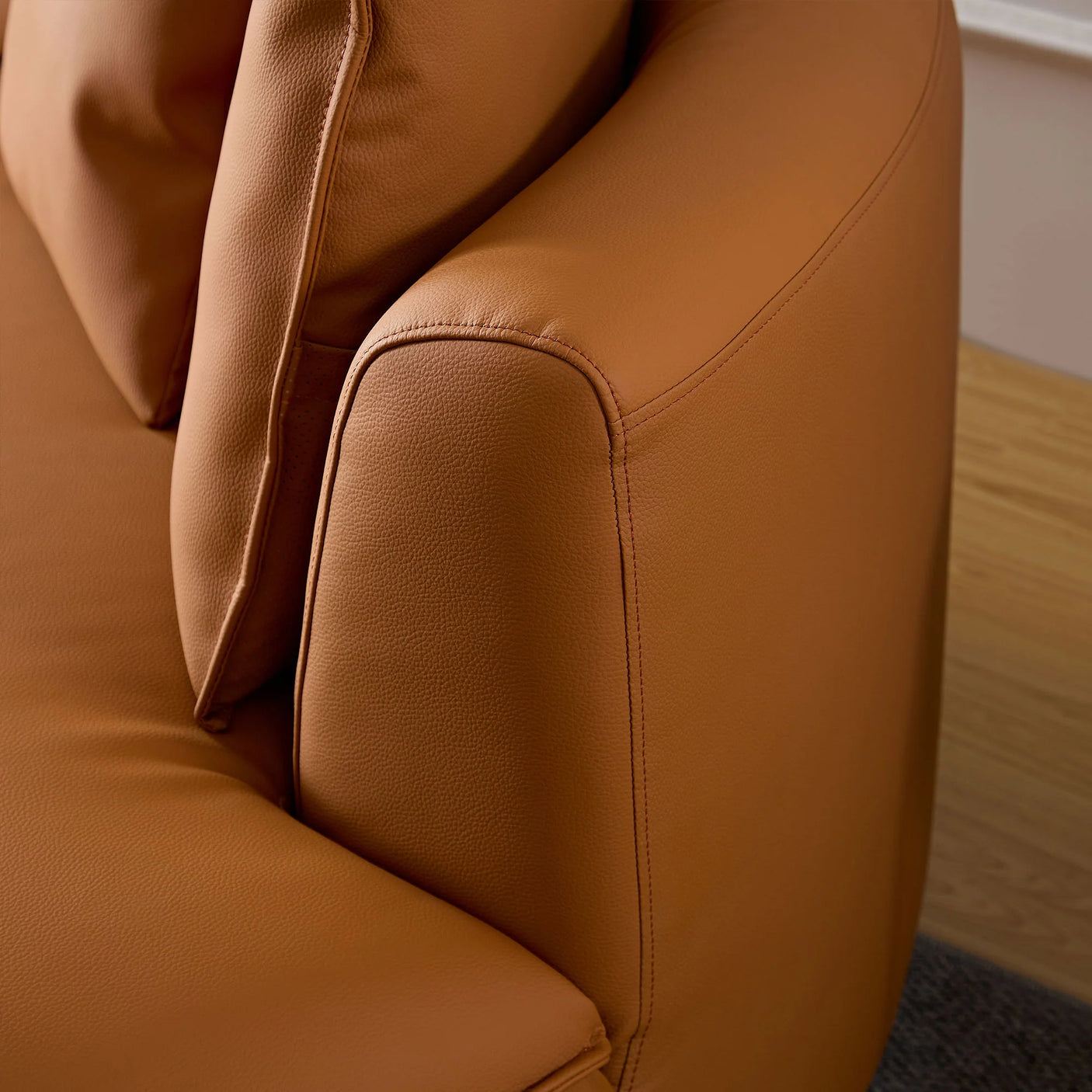 Mareno Leather Sectional Sofa