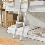 Twin over Twin House Bunk Bed with Roof