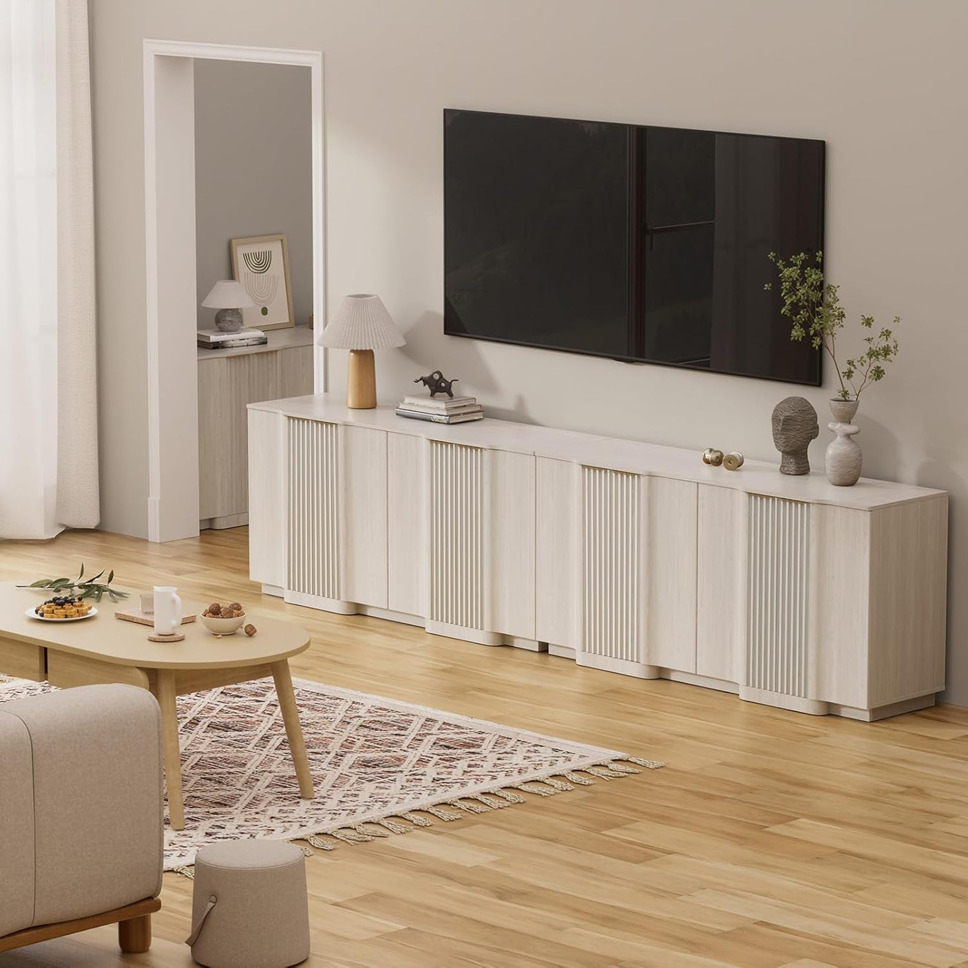 31.5" Modern Buffet Cabinet  With Storage