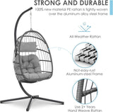 Outdoor Hammock Egg Hanging Chair with Cushion
